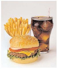 A typical fast food meal in the United States ... A typical fast food meal in the United States ...