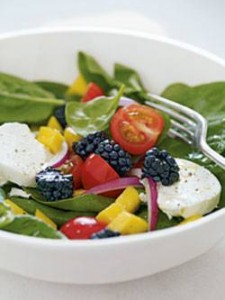 salad with blackberries salad with blackberries