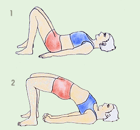 yoga bridge pose bridge pose for bette sleep